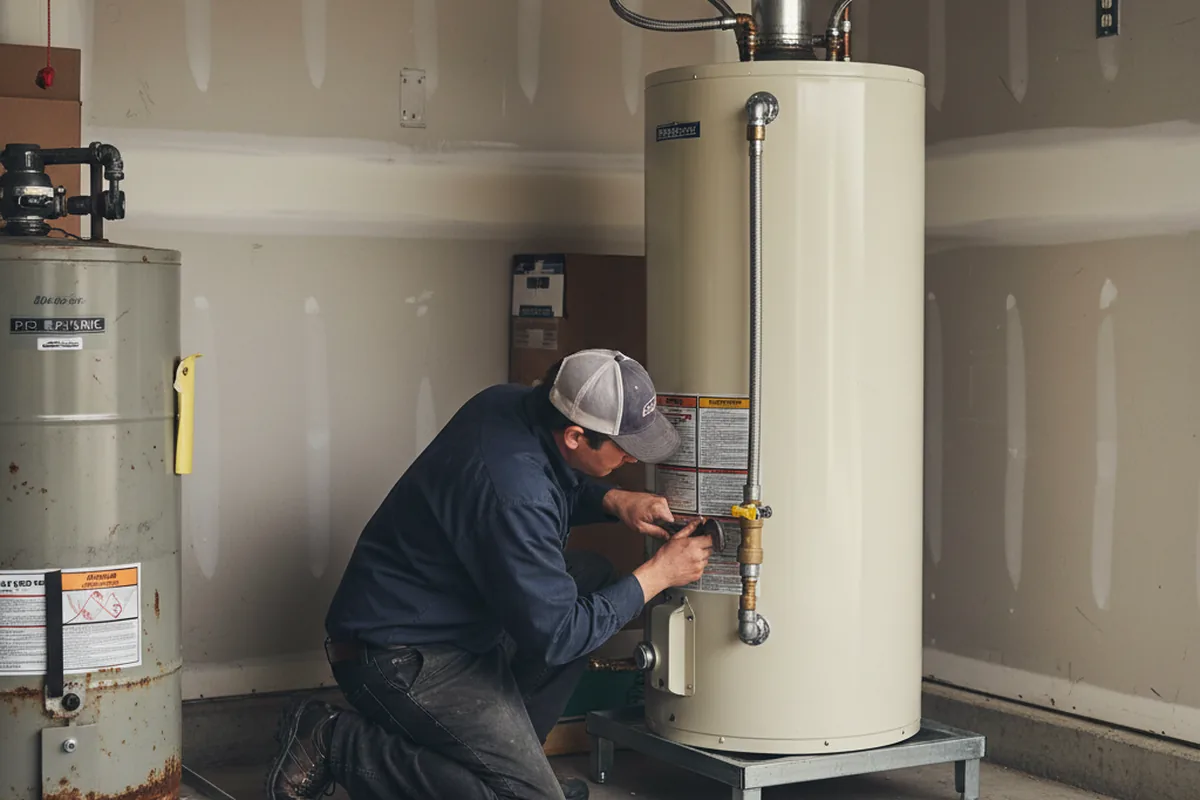 Water heater and shutoff valve replacement in Fort Mc Kavett